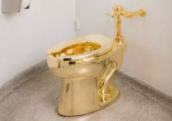 Photos: World Most Expensive, I8-Carat Solid Gold Toilet Named 